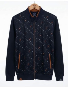 Veste homme bleu marine et marron. du S au XXL