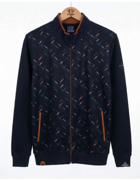 Veste homme bleu marine et marron. du S au XXL