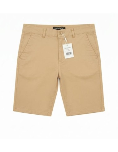 Bermuda homme beige classique et élégant.