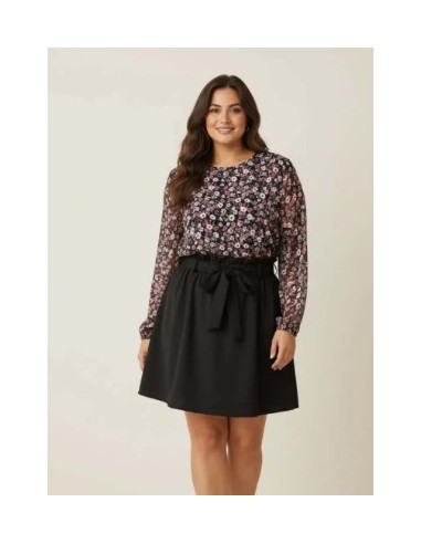 Top noir fleuri femme du 42/48.