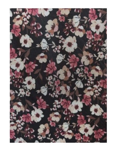 Top noir fleuri femme du 42/48.