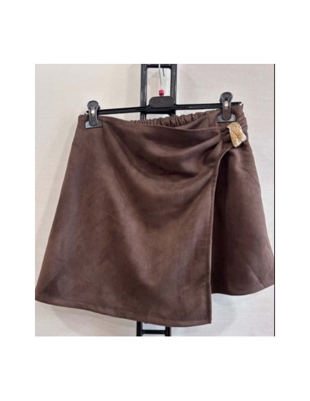 Jupe short femme en daim de la taille 36/50.