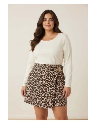 Jupe short femme en daim de la taille 36/50.