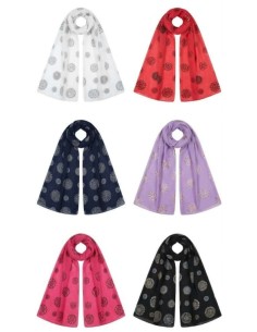 Foulard femme motif rosace tendance