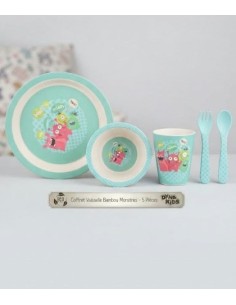 Coffret vaisselle Monstres 5pièces