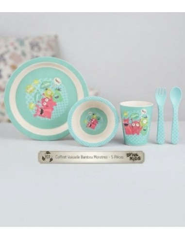 Coffret vaisselle Monstres 5pièces