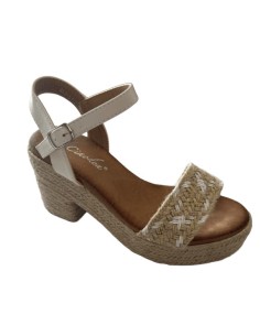 Chaussure à talon espadrille femme