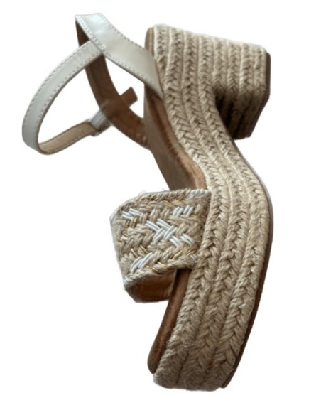 Chaussure à talon espadrille femme