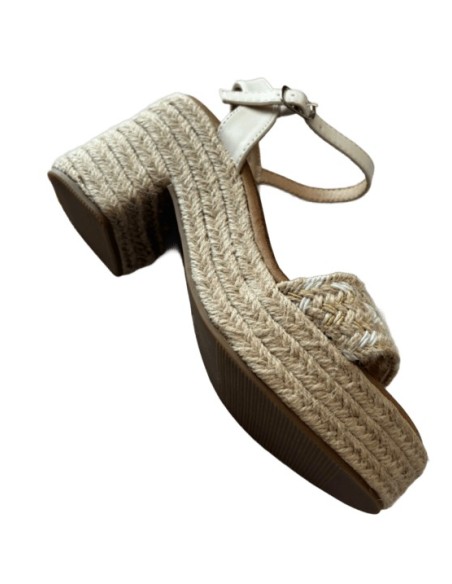 Chaussure à talon espadrille femme