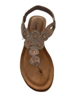 Nu pied femme strass rose gold 2