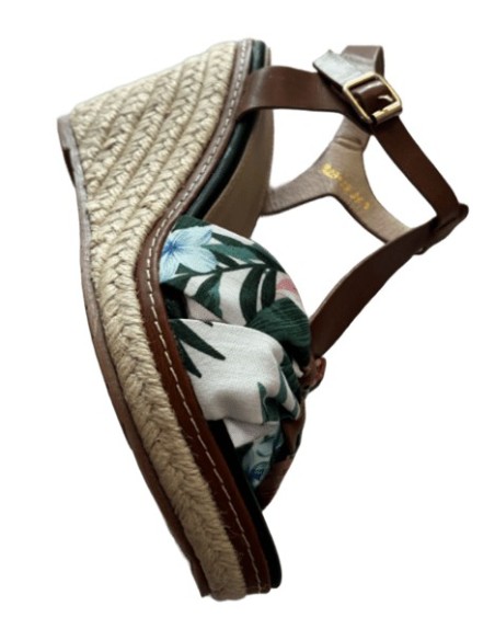 Chaussure femme compensée tropicale