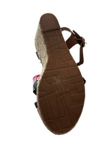 Chaussure femme compensée tropicale