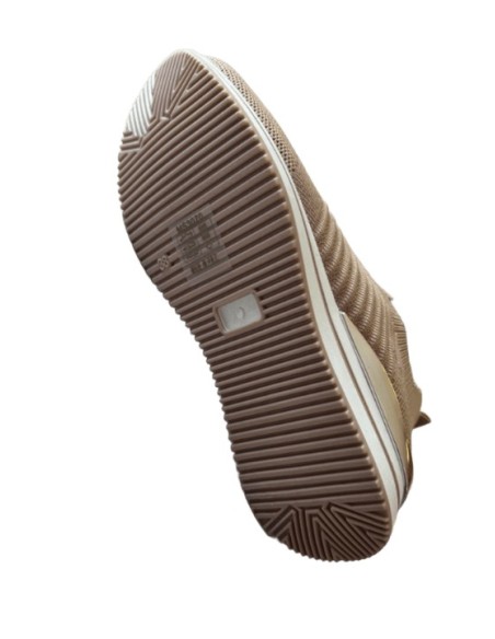 Basket femme en beige
