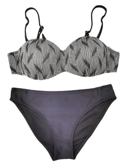 Maillot de bain 2 pièces noir