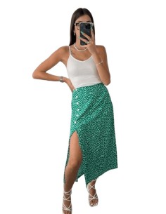 Jupe longue verte avec tache blanche 2