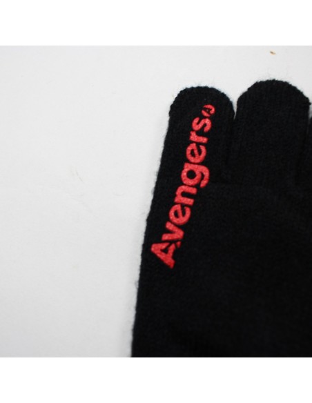 Paire de gants noir Avengers