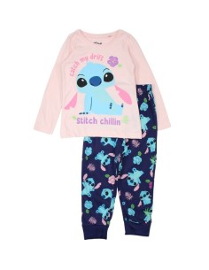 Ensemble pyjama long en coton Stitch DISNEY