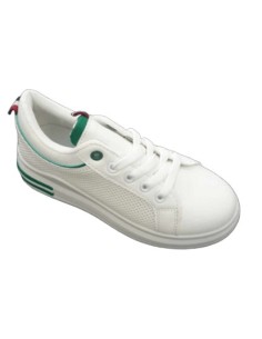Basket enfant blanche et verte