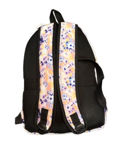 Sac à dos fleuri crème 2