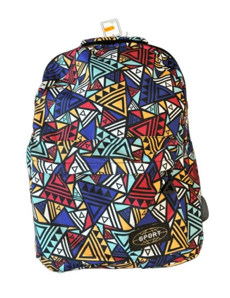 Sac à dos triangle multicolore