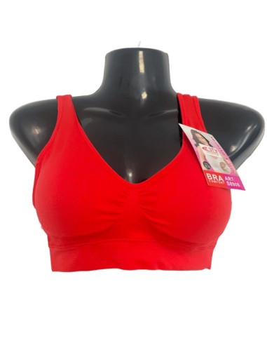 Brassière femme rouge