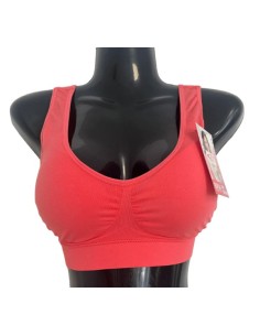Brassière femme corail