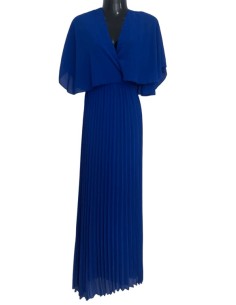 Robe plissées bleue