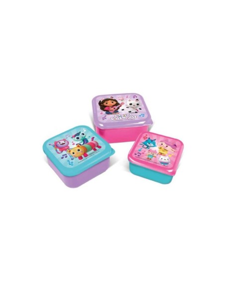 3 boites à gouter enfant Gabby's Dollhouse