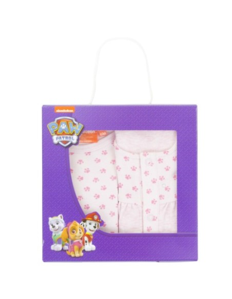 Ensemble bébé la pat patrouille fille rose vendu en coffret