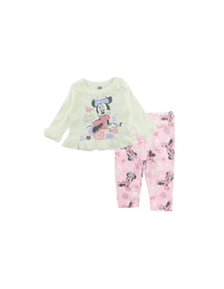 Ensemble bébé pantalon et t-shirt manche longue Minnie