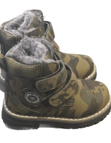 Bottine enfant à scratch camouflage du 25 au 29