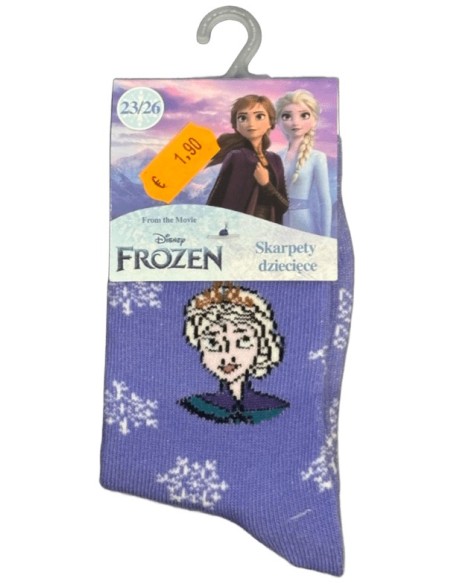 1 Chaussette violette  Frozen   fille  du 23/26 au 31/34