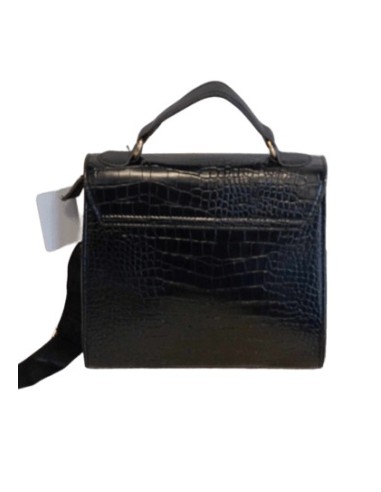 Sac à main femme noir avec cadenas en déco