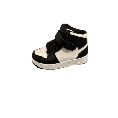 Basket haute enfant blanche et noir