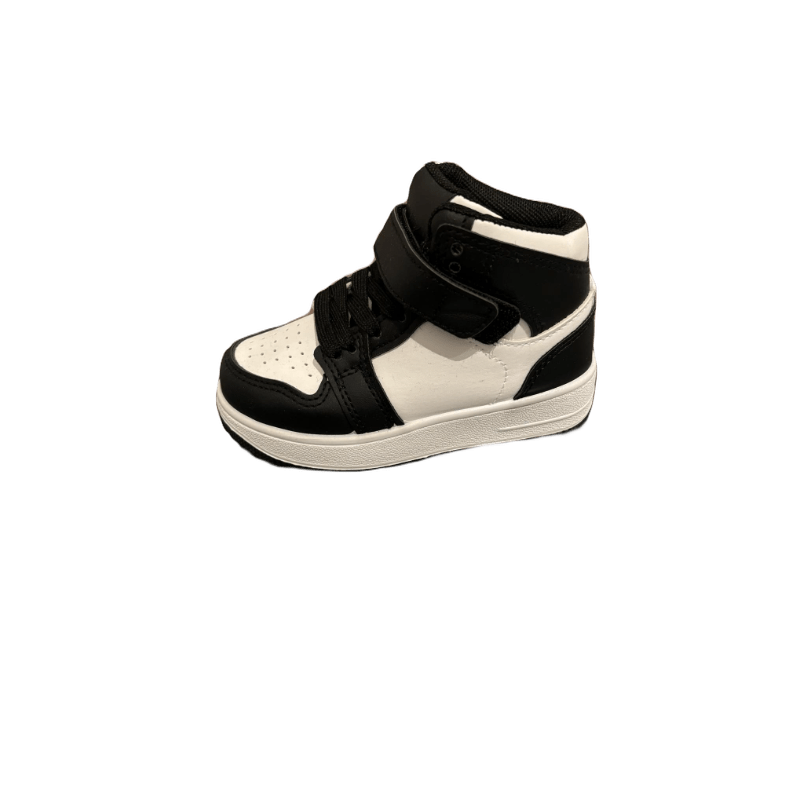 Basket haute enfant blanche et noir