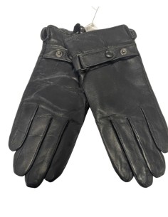 Gants homme en cuir noir