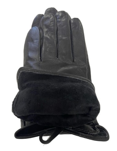 Gants homme en cuir noir