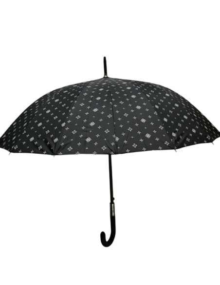 Parapluie femme à motifs de couleur noir