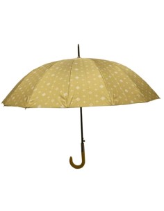 Parapluie femme à motifs de couleur jaune 2