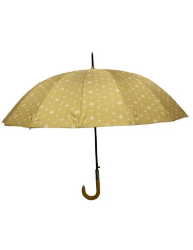 Parapluie femme à motifs de couleur jaune