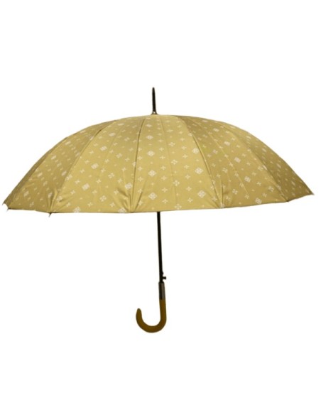 Parapluie femme à motifs de couleur jaune