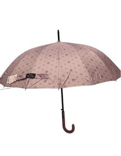 Parapluie femme à motifs de couleur rose 2