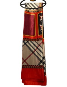 Foulard femme motifs rouge