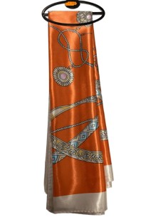 Foulard motifs orange