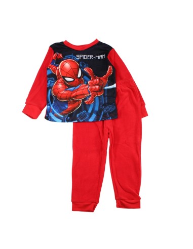 Pyjama Polaire Enfant Rouge Spiderman | Tenue de Nuit Marvel