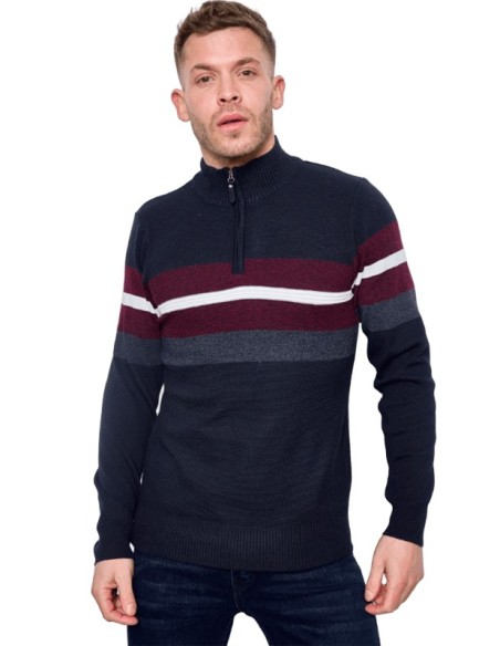 Pull Homme Anthracite Col Cheminé | Confort et Style
