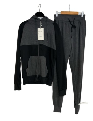 Ensemble Jogging Homme Gris foncé et Noir