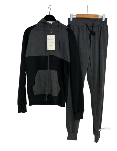 Ensemble Jogging Homme Gris foncé et Noir