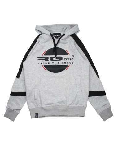 Sweat à capuche gris RG512 avec imprimé "Break The Rules"