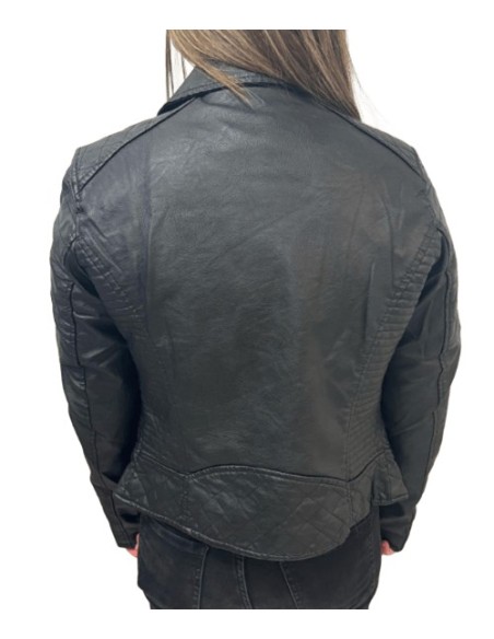 Perfecto noir femme en simili cuir – L'élégance rebelle